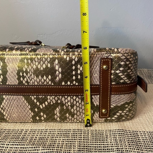 DOONEY & BOURKE / Python Reptile Metallic Hobo Shoulder Bag - Picture 14 of 16